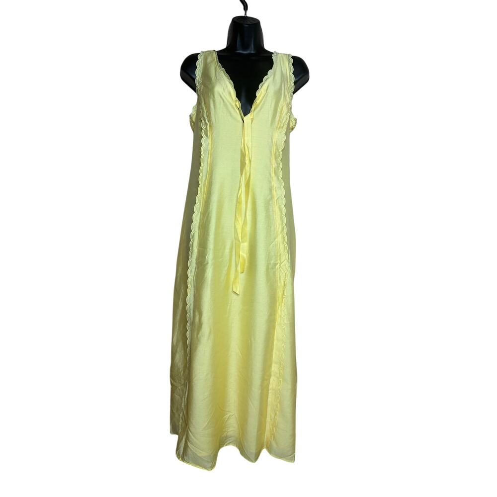 SCOOP NWT Women's Size 10 Yellow Sleeveless Maxi Dress Romantic Summer Vacation